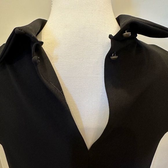Black Cowl Neck Dress - Picture 2 of 5